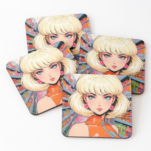 Item preview, Anime super girl at the grocery store  designed and sold by Millionsxi.