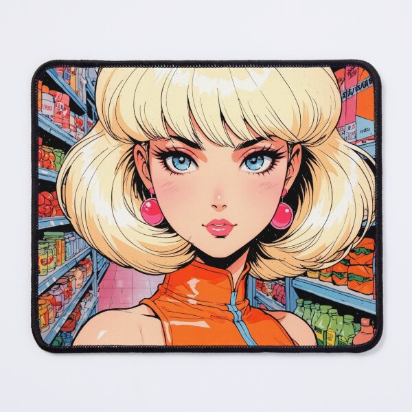 Item preview, Anime super girl at the grocery store designed and sold by Millionsxi.