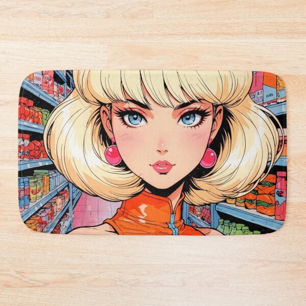 Item preview, Anime super girl at the grocery store  designed and sold by Millionsxi.