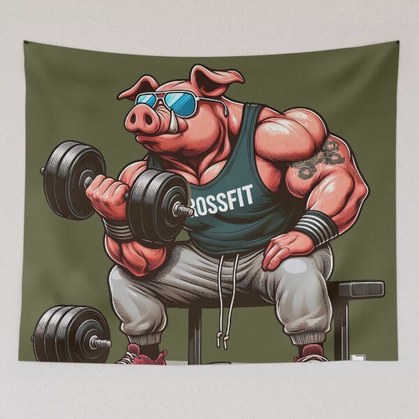 Item preview, Fit pig designed and sold by KilloKalla.