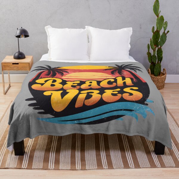 Item preview, Beach Vibes Retro Sunset Tropical Palm Trees Waves 2 designed and sold by Itaya Art.