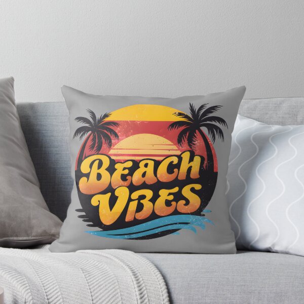 Item preview, Beach Vibes Retro Sunset Tropical Palm Trees Waves 2 designed and sold by Itaya Art.