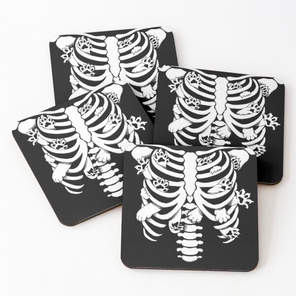 Item preview, Cat Paws and Claws Swiping to get out of a Rib Cage designed and sold by cheeborg.