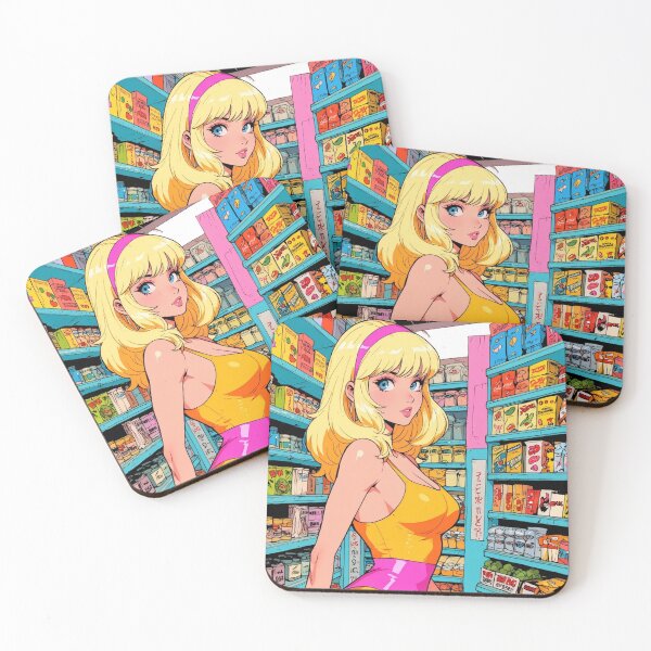 Item preview, Anime super girl at the grocery store  designed and sold by Millionsxi.