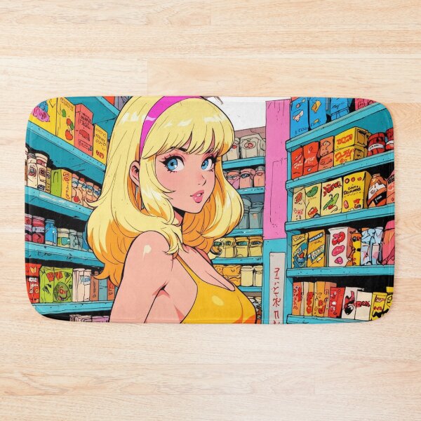 Item preview, Anime super girl at the grocery store  designed and sold by Millionsxi.