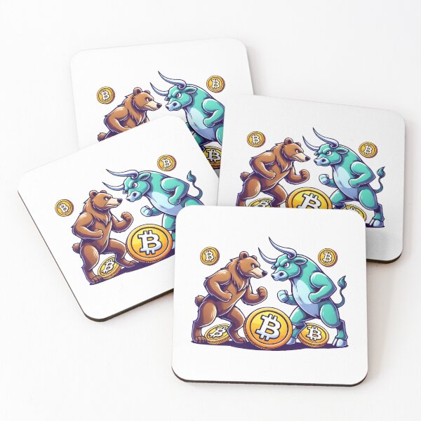 Item preview, Diseño Crypto Bitcoin Bull VS Bear designed and sold by NoCompetition.