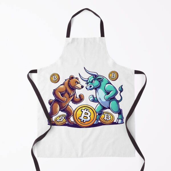 Artikelvorschau, Krypto Bitcoin Bulle VS Bär Design entworfen und verkauft von NoCompetition.