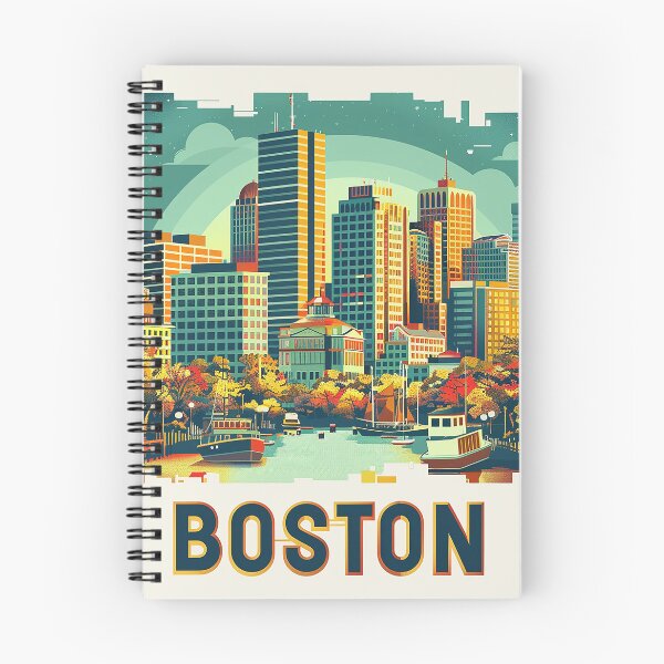 Item preview, Boston City Art Vintage Boston Poster  designed and sold by nomiraclehere.