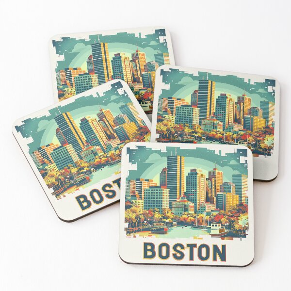 Item preview, Boston City Art Vintage Boston Poster  designed and sold by nomiraclehere.
