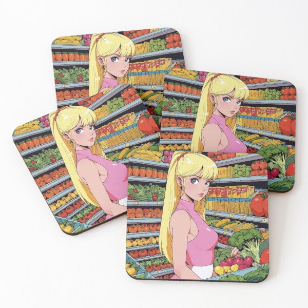 Item preview, Anime super girl at the grocery store  designed and sold by Millionsxi.