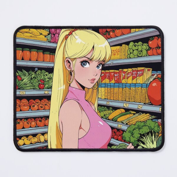 Item preview, Anime super girl at the grocery store designed and sold by Millionsxi.