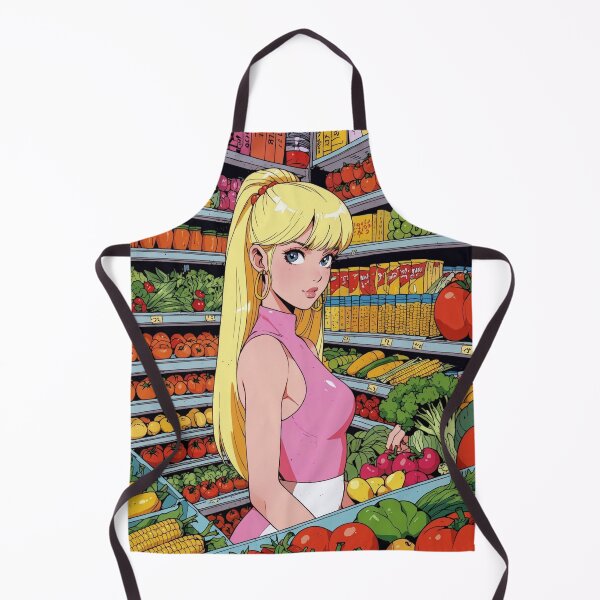 Item preview, Anime super girl at the grocery store  designed and sold by Millionsxi.