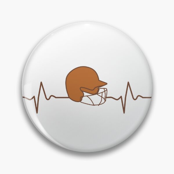 Item preview, Baseball Helmet Heartbeat designed and sold by Shiraufa.