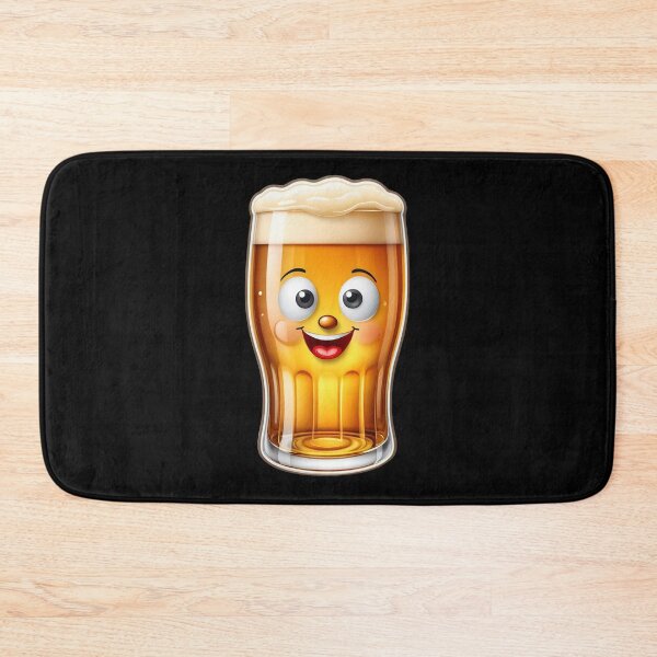 Item preview, Cheerful Smiling Beer Glass designed and sold by coca-art.