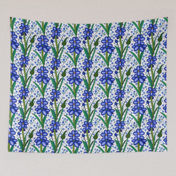 Item preview, Blue Blossoms designed and sold by Ms. Counterclockwise.