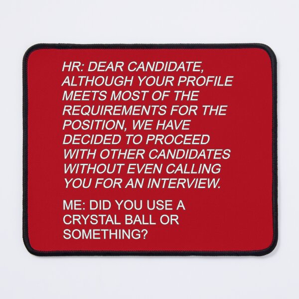 Item preview, Sarcastic recruiter - rejected candidate conversation designed and sold by mariya-ivanova.