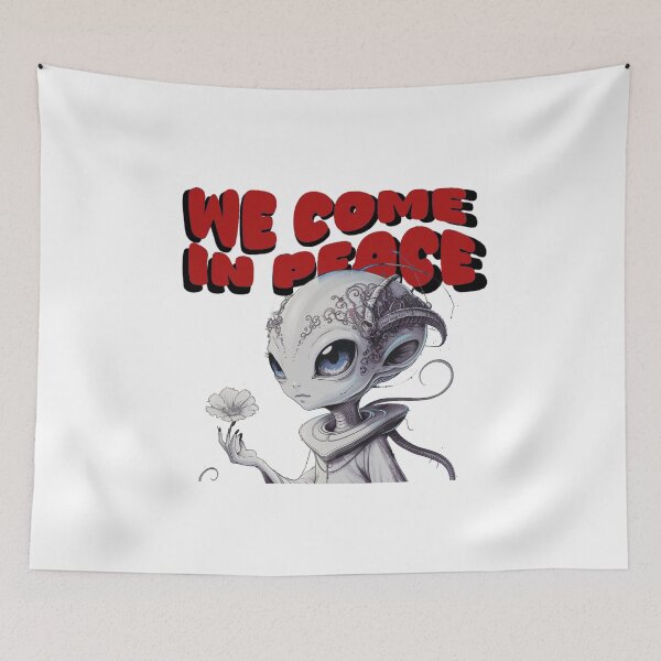 Item preview, We come in Peace designed and sold by Gentle40Winks.