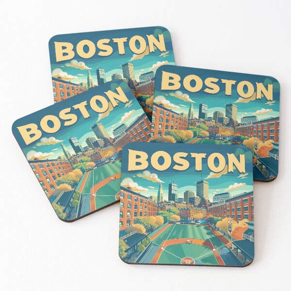Item preview, Boston City Art Vintage Boston Poster designed and sold by nomiraclehere.