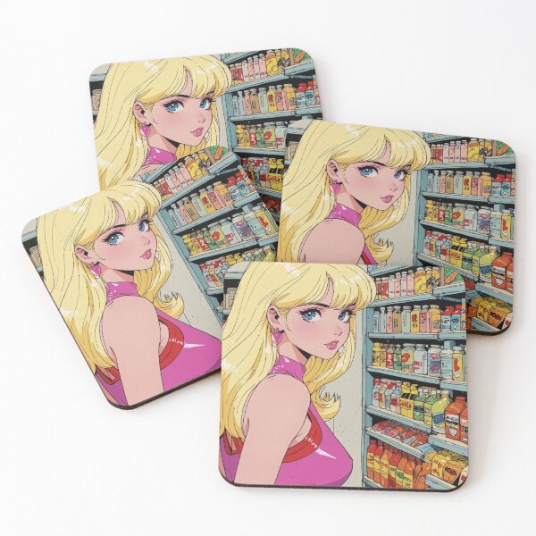 Item preview, Anime super girl at the grocery store  designed and sold by Millionsxi.