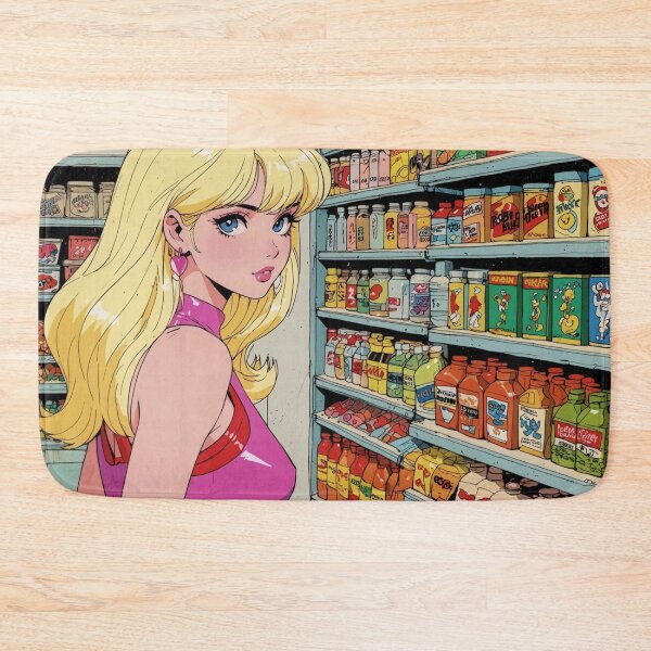 Item preview, Anime super girl at the grocery store  designed and sold by Millionsxi.