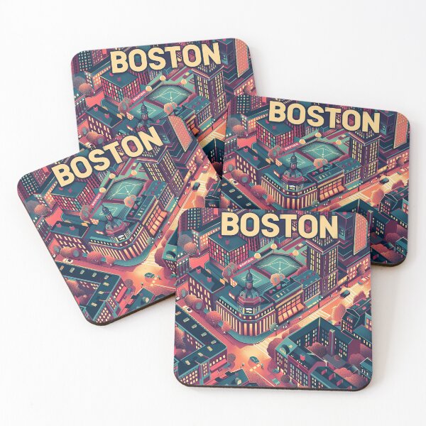 Item preview, Boston City Art Vintage Boston Poster designed and sold by nomiraclehere.