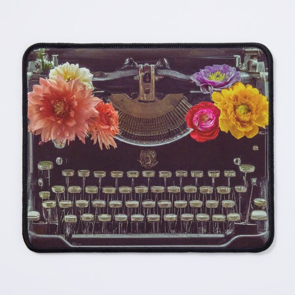 Item preview, Floral Typewriter designed and sold by FitEnvy.