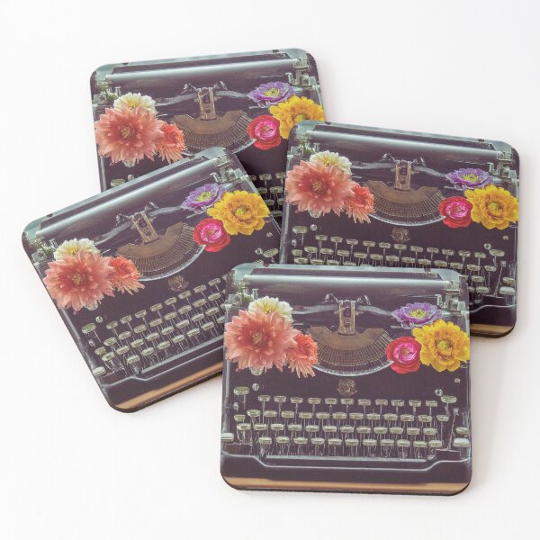 Item preview, Floral Typewriter designed and sold by FitEnvy.