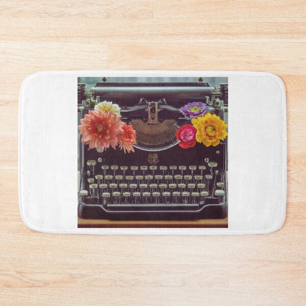Item preview, Floral Typewriter designed and sold by FitEnvy.