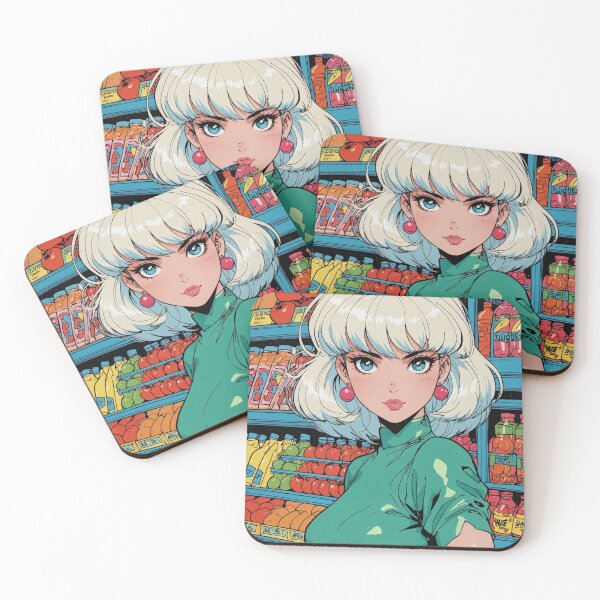 Item preview, Anime super girl at the grocery store  designed and sold by Millionsxi.