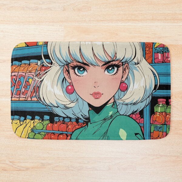 Item preview, Anime super girl at the grocery store  designed and sold by Millionsxi.