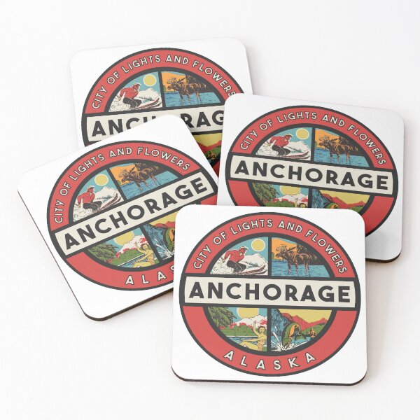 Item preview, Anchorage Alaska Vintage Style Decal designed and sold by Decal Mania.