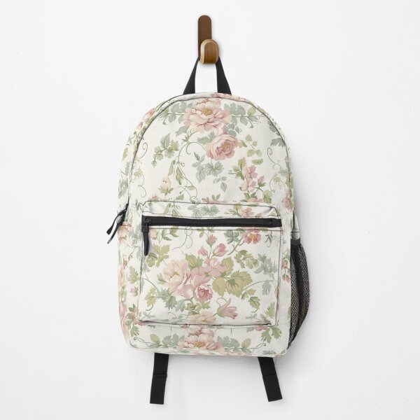 Item preview, Shabby Chic Vintage Floral Pattern in Pink and Green designed and sold by Craftifik ..