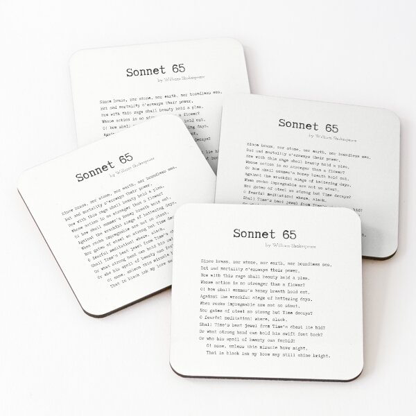 Item preview, Sonnet 65 by William Shakespeare designed and sold by Poemit.