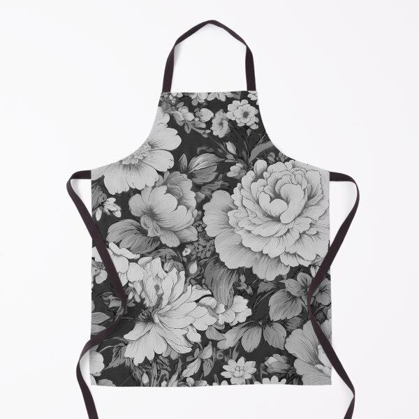 Item preview, Black And White Vintage Floral Design designed and sold by Bunmigraphics .