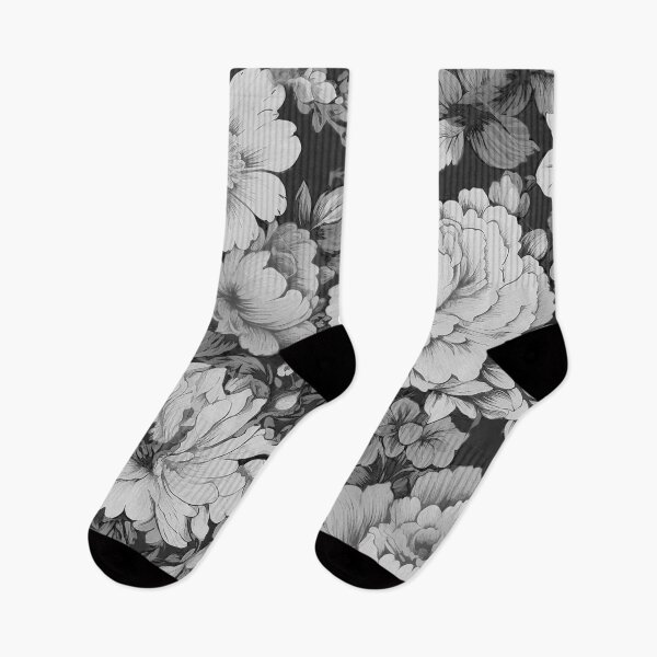 Item preview, Black And White Vintage Floral Design designed and sold by Bunmigraphics .