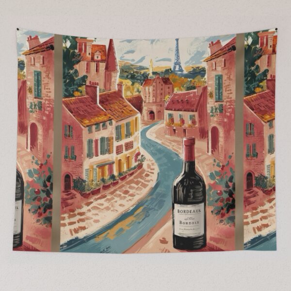 Item preview, Vintage Bordeaux France Travel Art….By Carraann  designed and sold by CARRAANN.