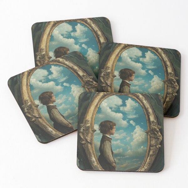 Item preview, looking glass, the reverse side of the mirror, art designed and sold by DonnaBlankaArt.