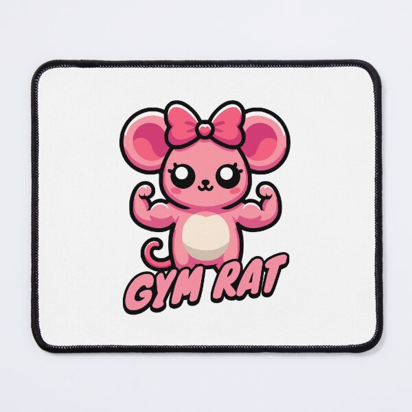 Item preview, Gymrat! Pink Girl Gym Rat For Women Lifters Pun designed and sold by PMCreative.