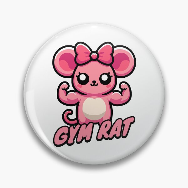 Item preview, Gymrat! Pink Girl Gym Rat For Women Lifters Pun designed and sold by PMCreative.