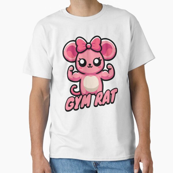 Item preview, Gymrat! Pink Girl Gym Rat For Women Lifters Pun designed and sold by PMCreative.