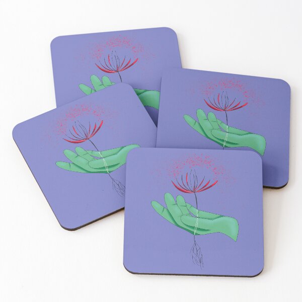 Item preview, Hand with flower designed and sold by punkauracrystal.