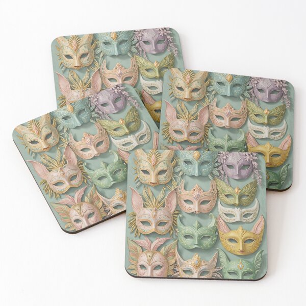 Item preview, Masquerade Dreams: Pastel Carnival Masks designed and sold by Lizetteh.