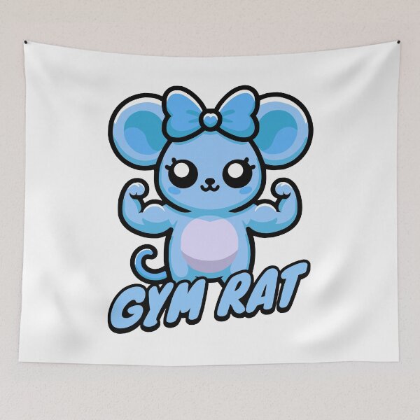 Item preview, Gymrat! Blue Boy Gym Rat Pun For Lifters designed and sold by PMCreative.