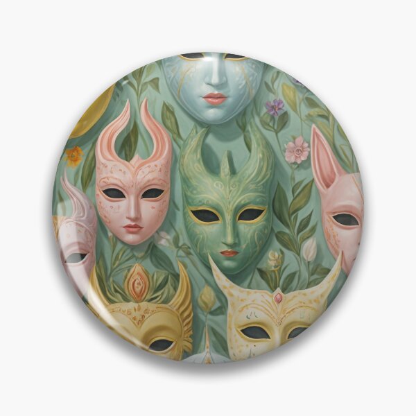 Item preview, Enchanted Masquerade: Pastel Carnival Masks designed and sold by Lizetteh.