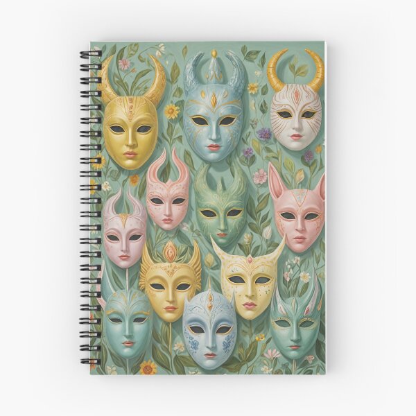 Item preview, Enchanted Masquerade: Pastel Carnival Masks designed and sold by Lizetteh.