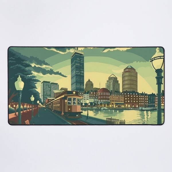 Item preview, Boston City Art Vintage Boston Poster designed and sold by nomiraclehere.