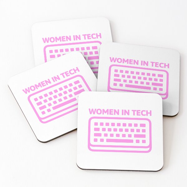 Item preview, Women In Tech! Funny Pink Keyboard designed and sold by PMCreative.