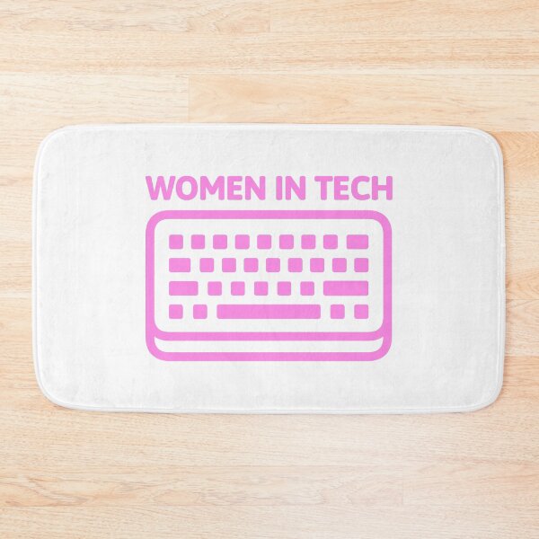 Item preview, Women In Tech! Funny Pink Keyboard designed and sold by PMCreative.