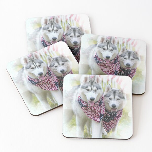 Item preview, 4th of July Huskies designed and sold by May Finch.