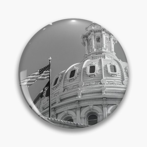 Item preview, The Texas State Capitol In Monochrome - A Panoramic View designed and sold by Gregory Ballos.